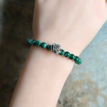 緬甸天然翡翠 冰綠飄花 串珠手鍊