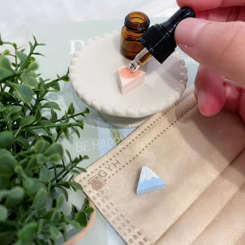 富士山系列 - 擴香石口罩扣 口罩扣 口罩香氛扣 精油扣 防疫