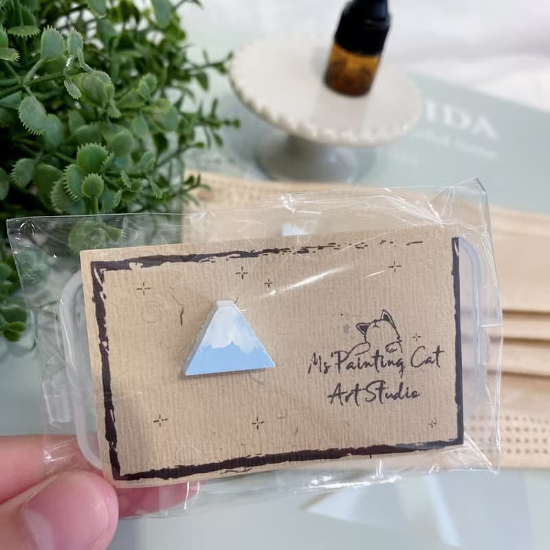 富士山系列 - 擴香石口罩扣 口罩扣 口罩香氛扣 精油扣 防疫