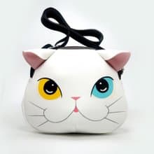 White cat crossbody bag is compact fro carrying mobile phones.