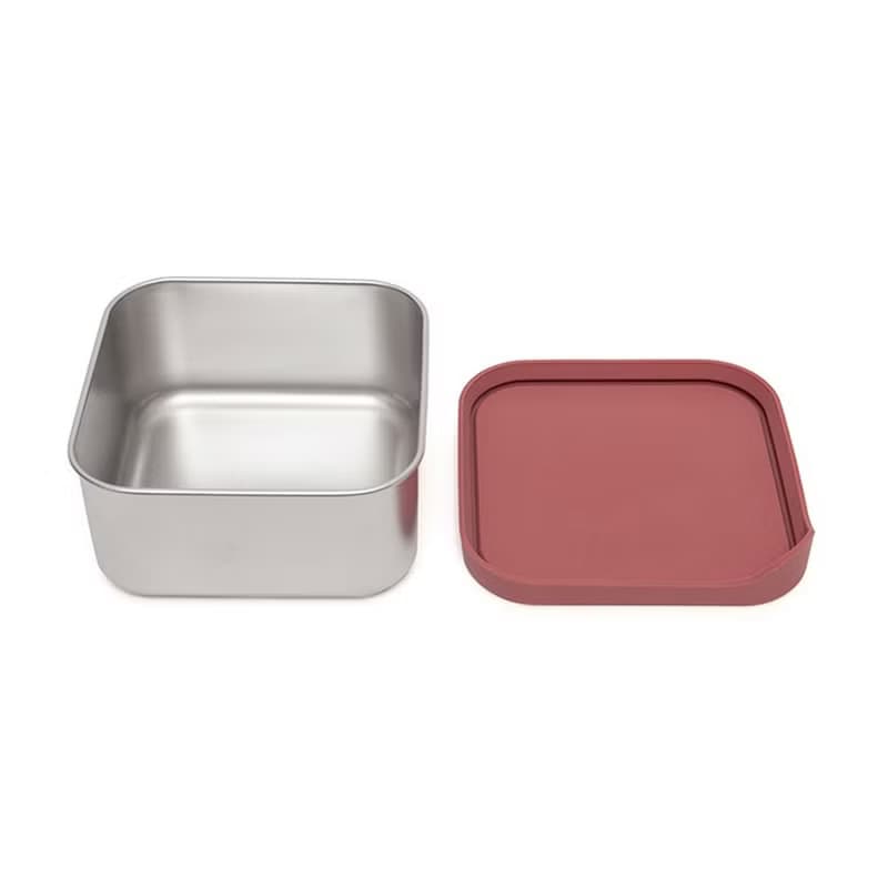 荷蘭Petit Monkey不鏽鋼零食盒-玫瑰粉