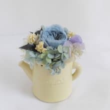 灰霧藍不凋小盆花 結婚捧花畢業謝師禮物生日畢業禮物