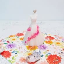 【水晶嫁紗】蠟燭材料包 水晶禮服設計 婚宴蠟燭 韓式蠟燭 禮服