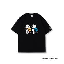 matusi DOGS 台灣限定T恤 - 郊遊款 (黑色)