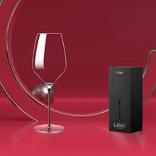 【免運】Cheer啟爾  進口水晶紅酒杯黑金高腳杯禮盒