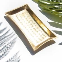 手工黃銅盤/復古手工銅飾品盤/手工銅盤/置物盤/收納盤-敲打點點