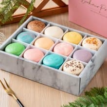 【幸福預兆】幸福預兆 12入法式手工馬卡龍緞帶禮盒 贈提袋賀卡