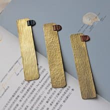 黃銅鎚痕書籤/聖誕禮物/交換禮物