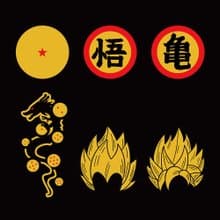 七龍珠 反光貼紙 車貼 龍珠 賽亞人 悟空 機車貼紙 防水耐曬