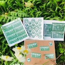 Taiwanin羽球決勝點-行李箱防水貼紙-台灣識別多國語言原創設計