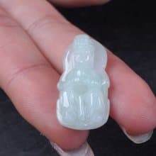 冰種翡翠媽祖娘娘項鍊 | 天然緬甸玉翡翠A貨 | 送禮