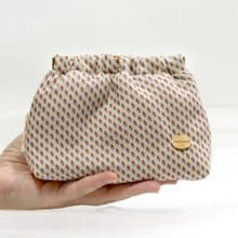 【日本布】澎澎感日系印花 彈片口金化妝包 / 隨身小物包 # 陽澄