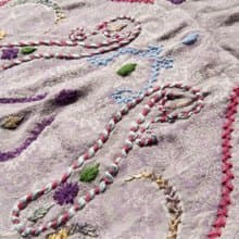 喀什米爾Cashmere/水煮羊毛披肩/針織圍巾/刺繡圍巾/羊絨披巾-花