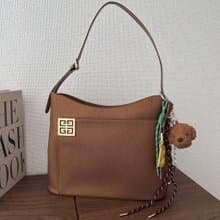 GIVENCHY 紀梵希 金Logo 帆布 肩背包