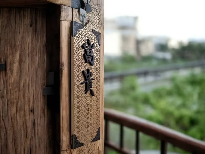 富貴 // 海棠雕花長方掛飾 // 安心出貨