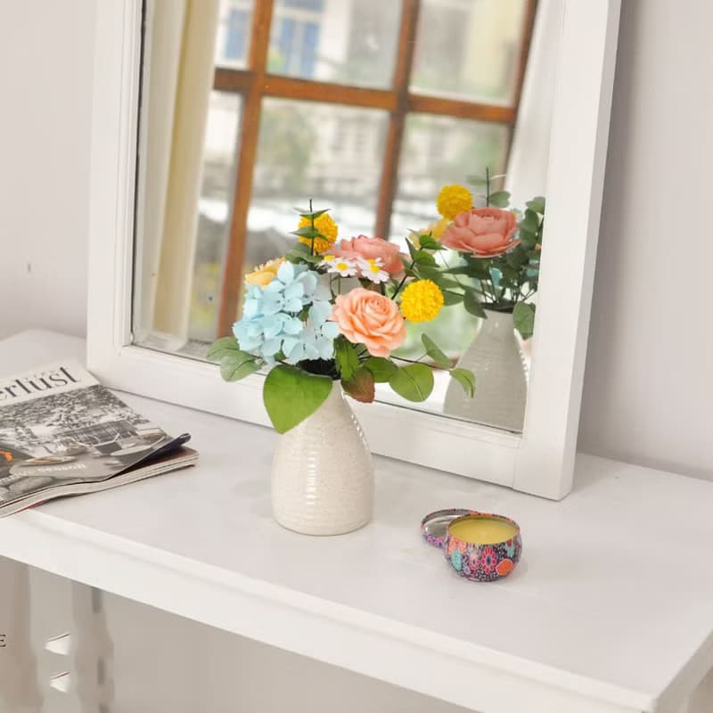 Youthful Blossom - Paper Flowers Bunch In Craft Box