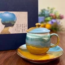 咖啡杯盤組(一杯一盤)・三毛撒哈拉沙漠系列/送禮包裝/小卡代