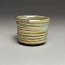 灰綠釉陶茶杯 55ml