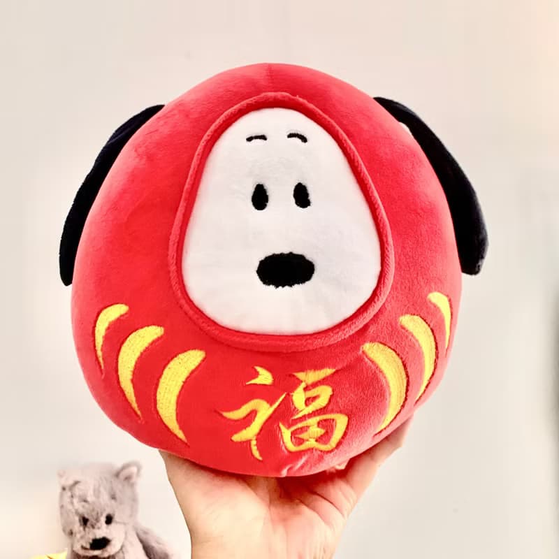 史努比福娃 snoopy 玩偶 擺設 祈福娃娃 幸福刺繡