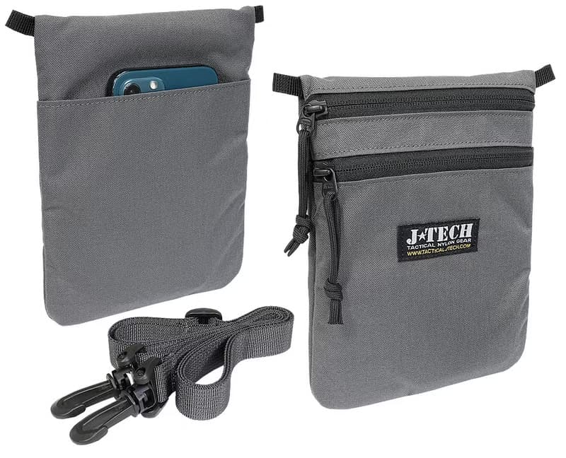 J-TECH│多功能手機零錢包 可調式背帶│100%尼龍 防潑水 耐磨