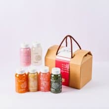 雪耳迷/新鮮濃純白木耳飲6瓶/團花環保禮盒(250mL)