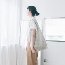 中型側揹背心袋/老磁磚/橘橙繡球/經典新色II