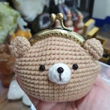 材料包(成品) 小熊口金包零錢包