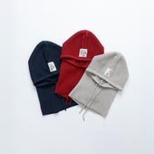 妝點一體連帽細織紋圍脖