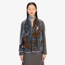 【INOUI EDITIONS】HISTOIRE 羊毛圍巾70 - 灰藍