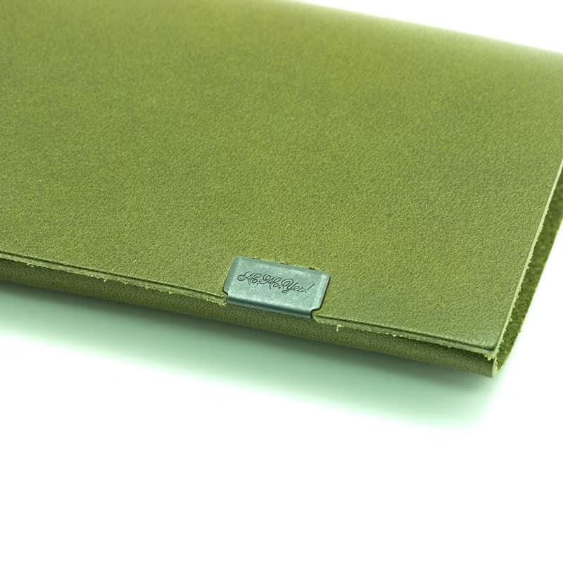 日本手工-所作Shosa 植鞣牛皮 零錢包 - 簡約基本款/綠