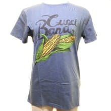 【日本直送】グッチ GUCCI 半袖Tシャツ コーン ロゴ コットン 青 キッズ【未使用】