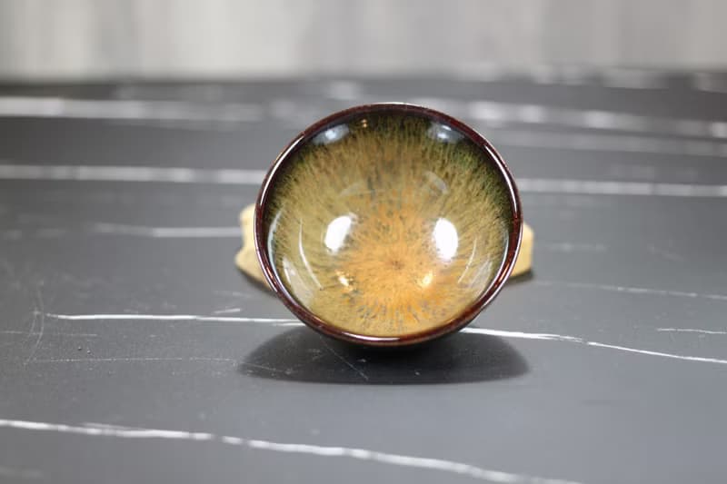 【送禮好物】秋林 天目釉 圓滿茶杯 鶯歌陶藝名家葉敏祥作品