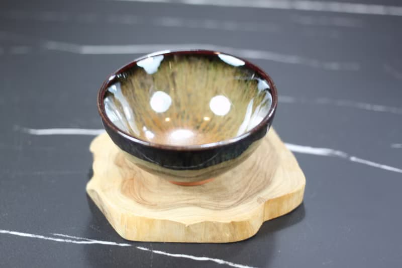 【送禮好物】秋林 天目釉 圓滿茶杯 鶯歌陶藝名家葉敏祥作品