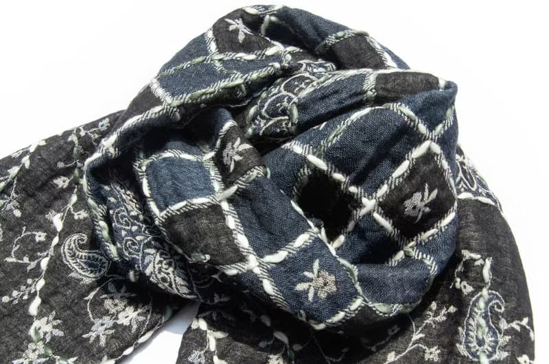 喀什米爾Cashmere/水煮羊毛披肩/針織圍巾/刺繡圍巾/羊絨披巾-花