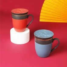 陸寶 金喜環 蓋杯 375ML 鳳凰 茶杯 泡茶杯 茶器