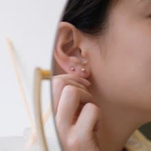 14 K金 小金珠耳針 3mm 4mm 養耳洞 Au585 耳環 耳骨
