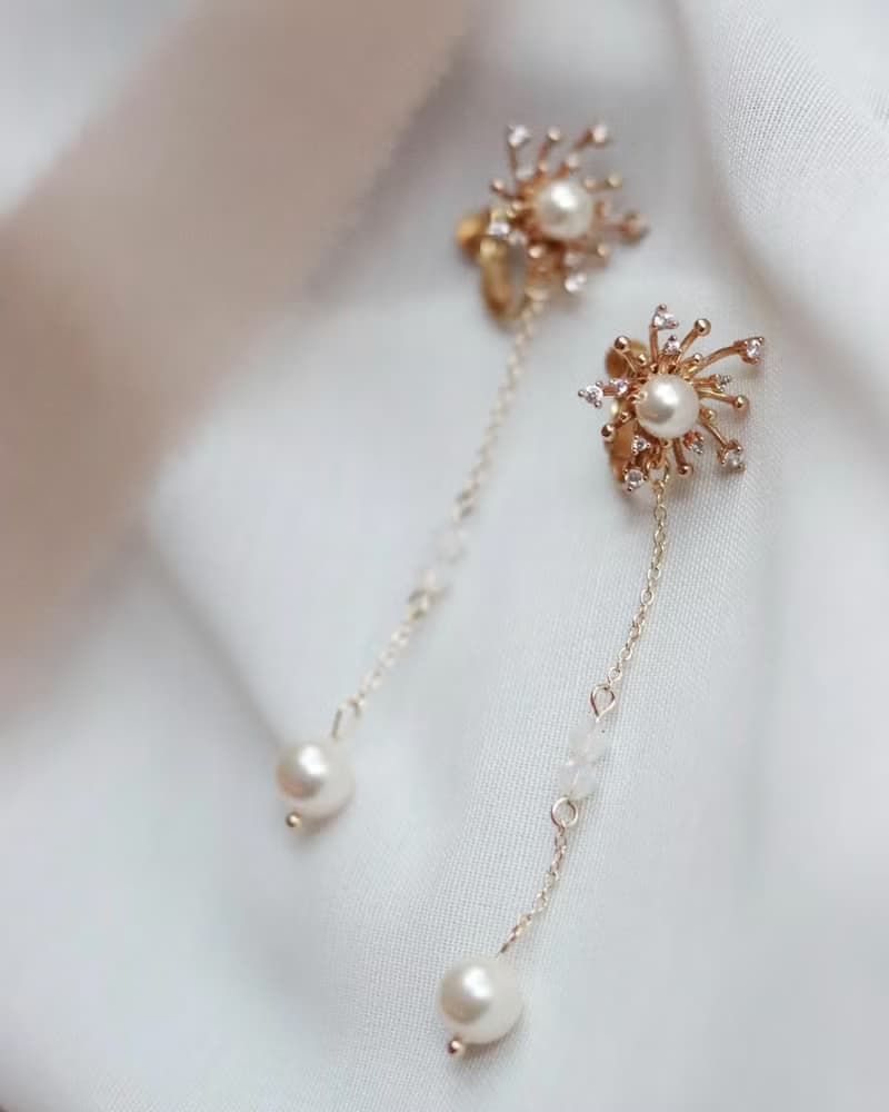 讚美 - 手工珍珠耳環 飾品 禮物