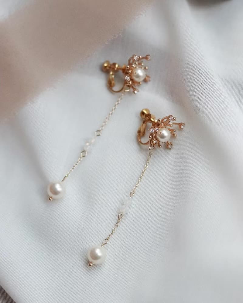 讚美 - 手工珍珠耳環 飾品 禮物