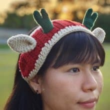 Reindeer antler Headband