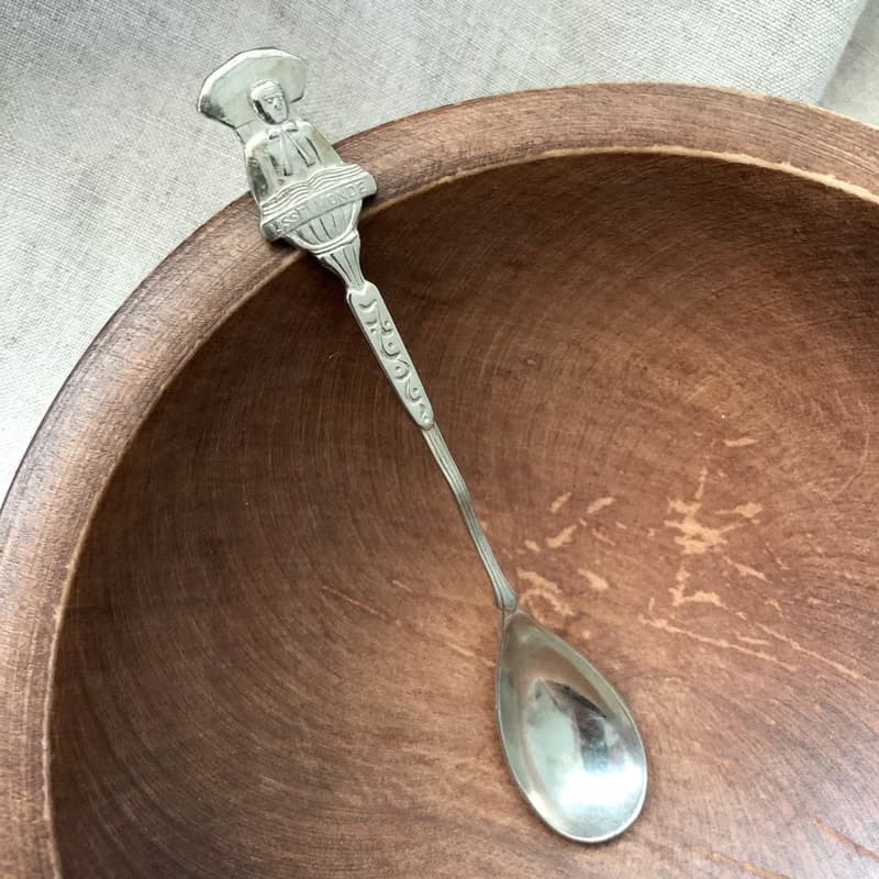 Vintage荷蘭製紀念湯匙 鹿特丹IJsselmonde 鍍銀茶匙/小湯匙