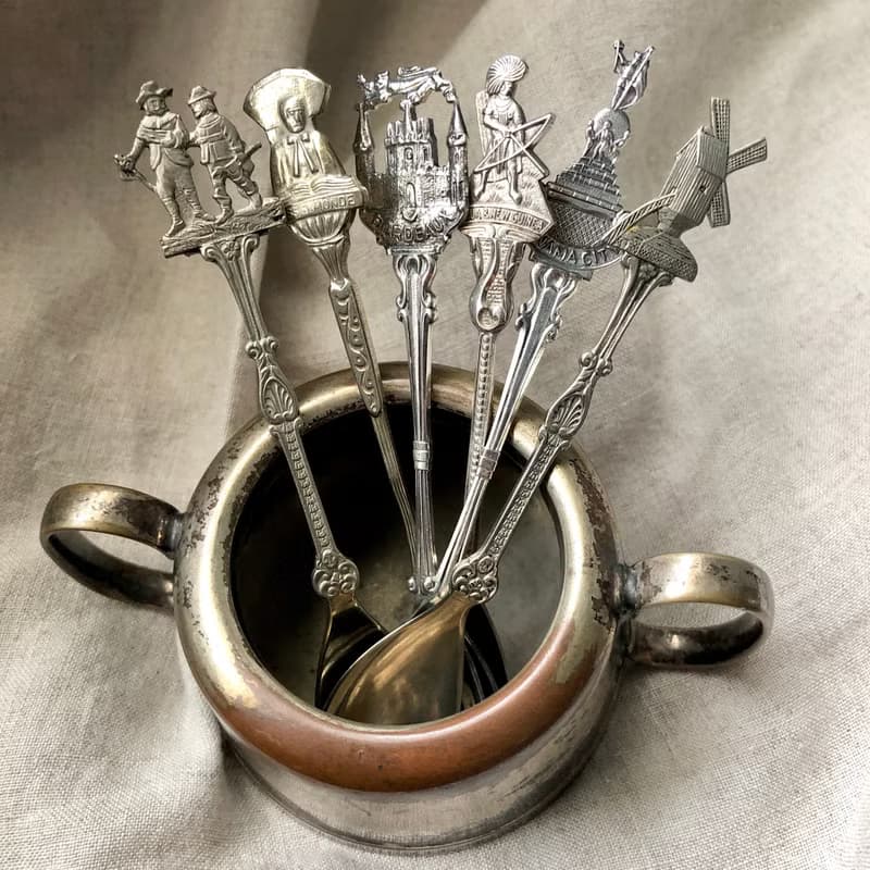 Vintage荷蘭製紀念湯匙 鹿特丹IJsselmonde 鍍銀茶匙/小湯匙