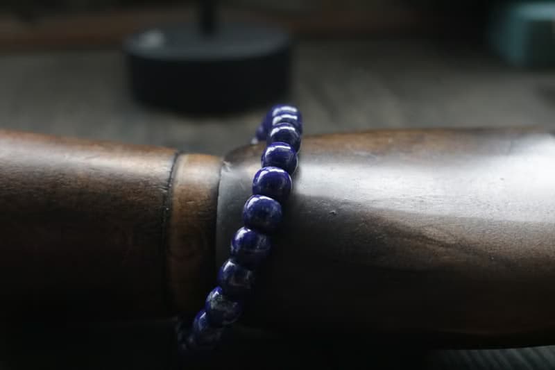 Imperial lapis lazuli bracelet with natural texture and simp