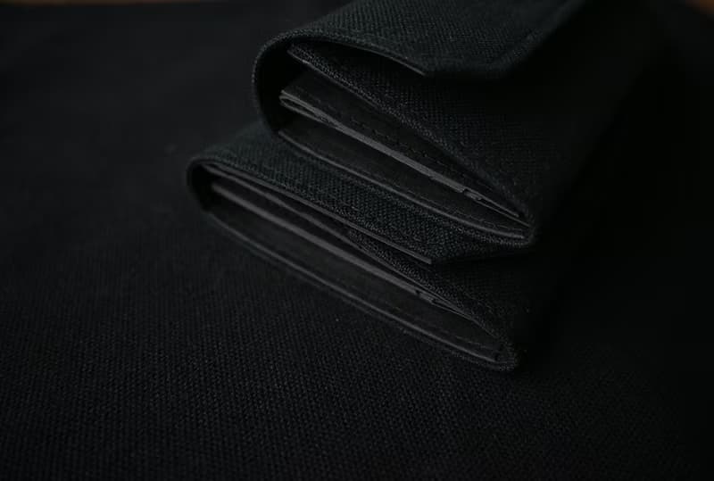 極製黑 可水洗紙 帆布 零錢包卡片夾 環保材質 天然纖維手工錢包