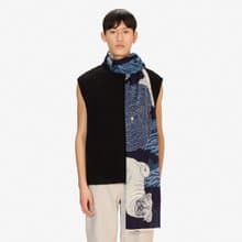 【INOUI EDITIONS】TOUTOU 羊毛圍巾100 - 夜藍