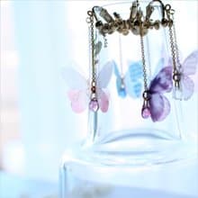 蝶々のイヤリング/ピアス