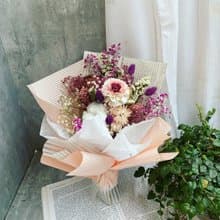 【擴香康乃馨花束】母親節花束|乾燥花束|永生花束|五色|快速出貨