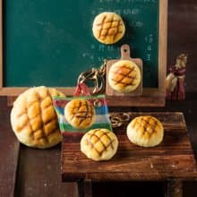 擬真羊毛氈小菠蘿麵包 (磁鐵/別針/鑰匙圈/茄芷袋)