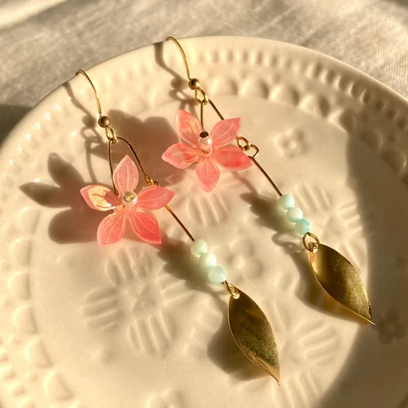 老林雜貨 | 春暖花開耳環 (針式 / 夾式)
