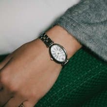 【Ven & Qu】Dome 銀白手錶 – 21×31 mm 不鏽鋼錶殼