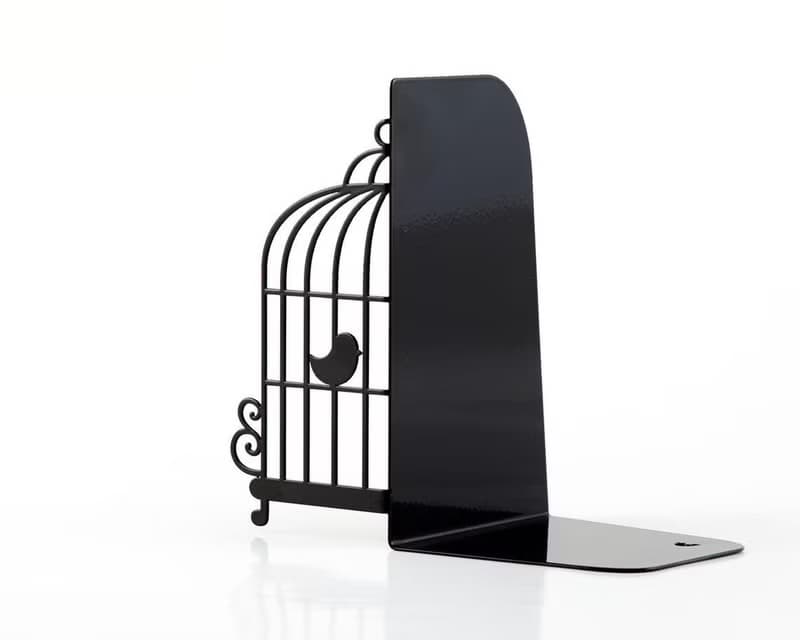 Metal Bookends -Birdcage- Unique book holders // FREE SHIPPING WORLDWIDE //